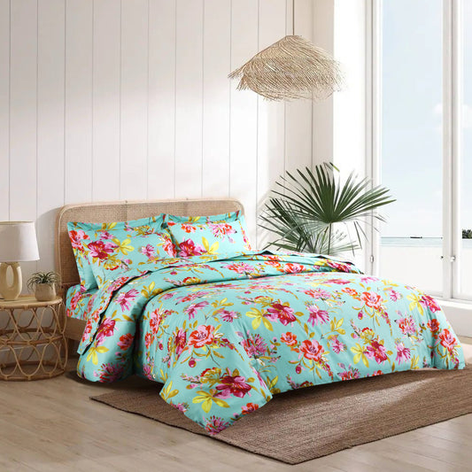 Satin Cotton Duvet Cover Set – 6 Pieces