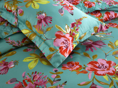 Satin Cotton Summer Quilt Cover Set – 6 Pieces