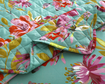 Satin Cotton Summer Quilt Cover Set – 6 Pieces